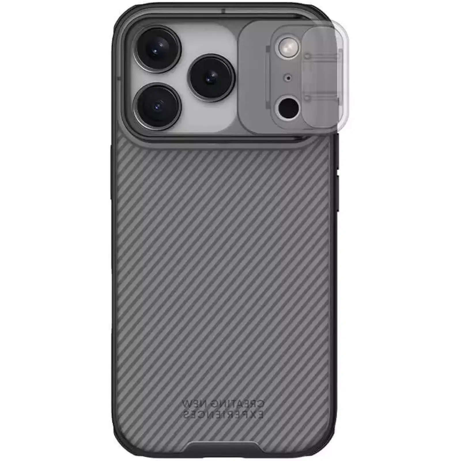 Карбоновая накладка Nillkin CamShield Pro для Apple iPhone 17 Pro (6.3"), Transparent black 1, Пластик, купить оптом с доставкой