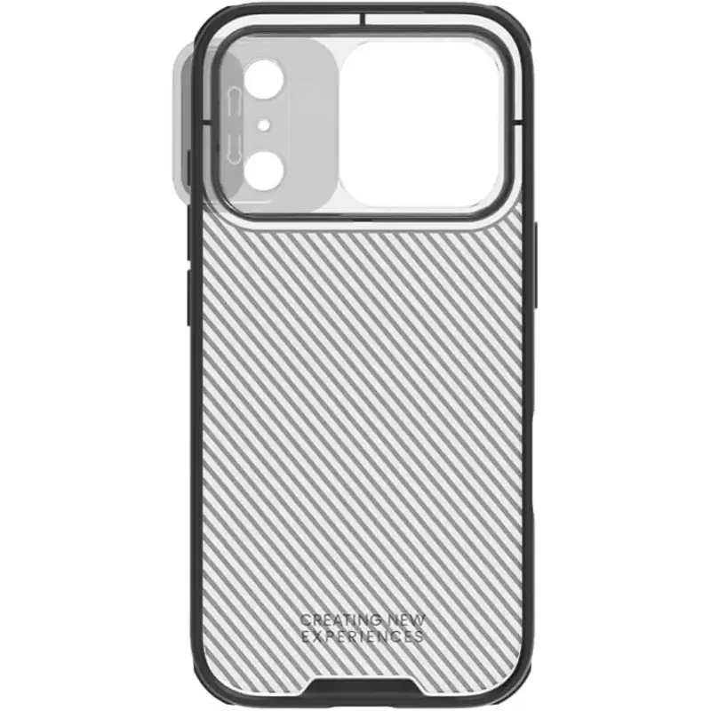 Карбоновая накладка Nillkin CamShield Pro для Apple iPhone 17 Pro (6.3"), Transparent black 4, Пластик, купить оптом с доставкой