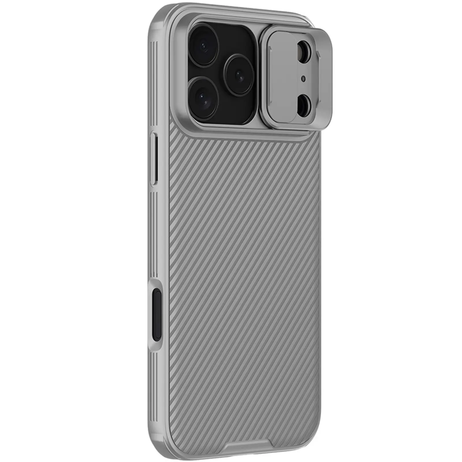Карбоновая накладка Nillkin CamShield Pro для Apple iPhone 17 Pro (6.3"), Titanium gray, Пластик, купить оптом с доставкой