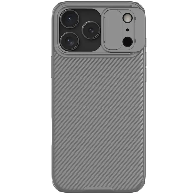 Карбоновая накладка Nillkin CamShield Pro для Apple iPhone 17 Pro (6.3"), Titanium gray 2, Пластик, купить оптом с доставкой