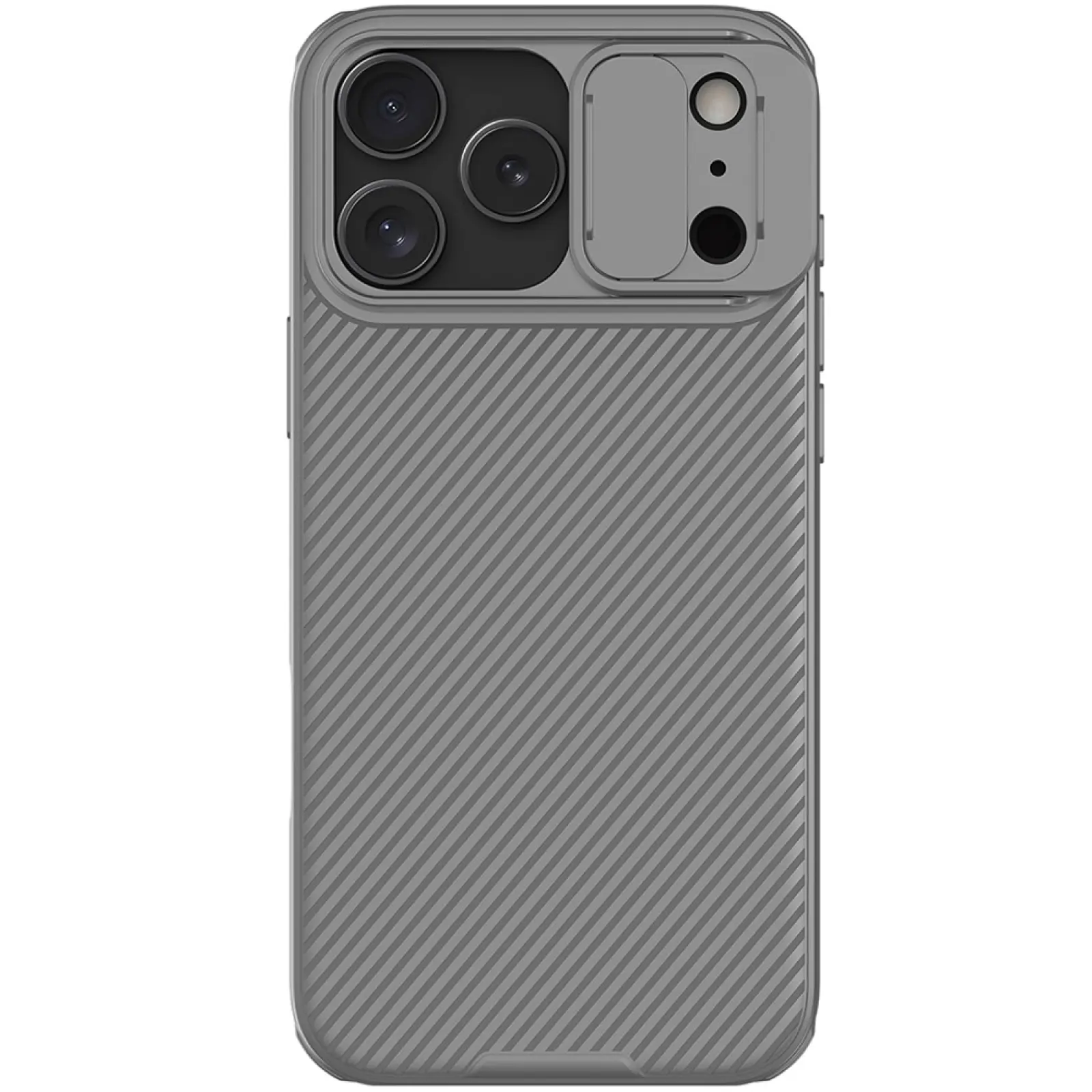 Карбоновая накладка Nillkin CamShield Pro для Apple iPhone 17 Pro (6.3"), Titanium gray 2, Пластик, купить оптом с доставкой