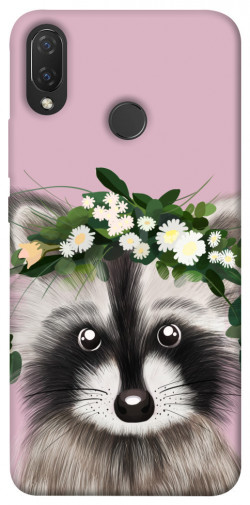 Чехол itsPrint Raccoon in flowers для Huawei P Smart+ (nova 3i)