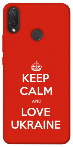 Чехол itsPrint Keep calm and love Ukraine для Huawei P Smart+ (nova 3i)
