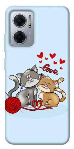 Чохол itsPrint Два коти Love для Xiaomi Redmi Note 11E