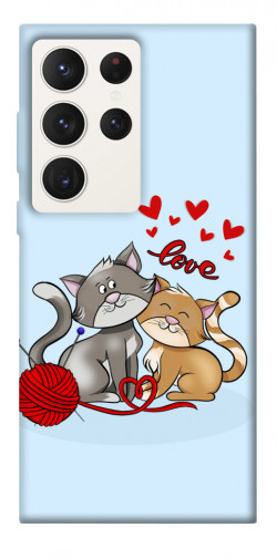 Чехол itsPrint Два кота Love для Samsung Galaxy S23 Ultra