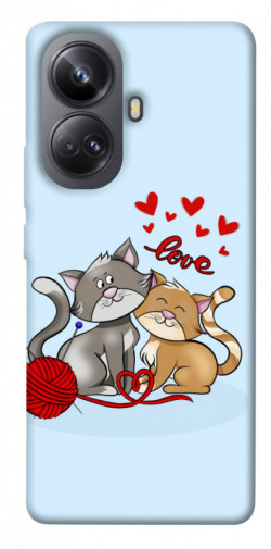Чехол itsPrint Два кота Love для Realme 10 Pro+
