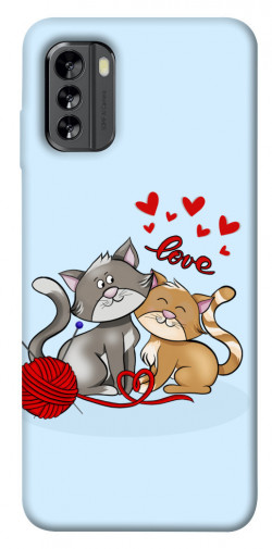 Чехол itsPrint Два кота Love для Nokia G60