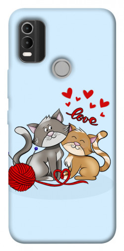 Чехол itsPrint Два кота Love для Nokia C21 Plus
