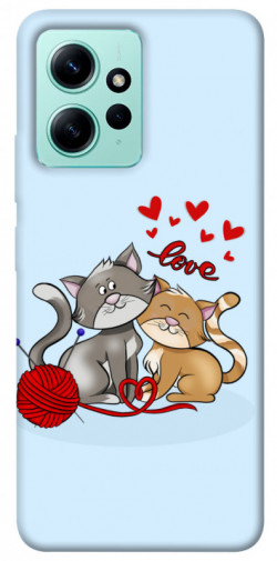 Чехол itsPrint Два кота Love для Xiaomi Redmi Note 12 4G