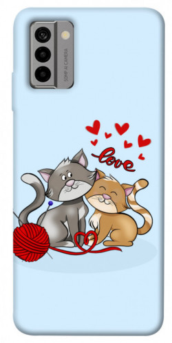 Чехол itsPrint Два кота Love для Nokia G22