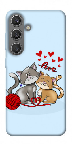 Чехол itsPrint Два кота Love для Samsung Galaxy S24