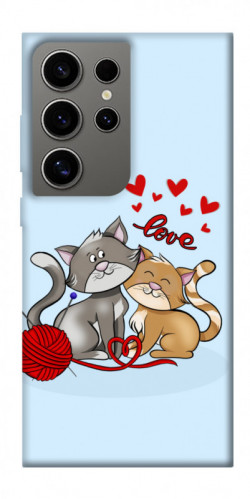 Чехол itsPrint Два кота Love для Samsung Galaxy S24 Ultra