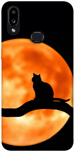 Чехол itsPrint Кот на фоне луны для Samsung Galaxy A10s