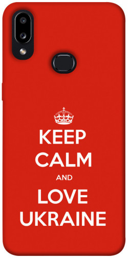 Чохол itsPrint Keep calm and love Ukraine для Samsung Galaxy A10s