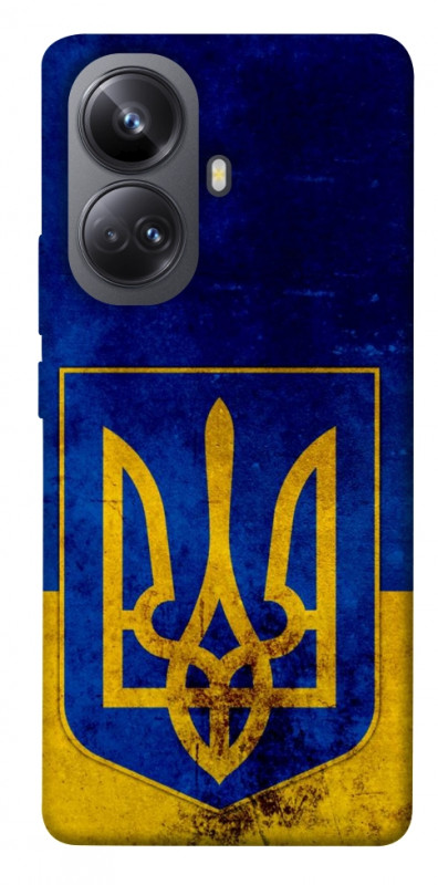 Чехол itsPrint Украинский герб для Realme 10 Pro+, love ukraine, купить оптом с доставкой