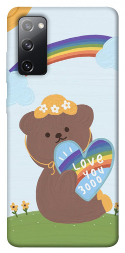 Чехол itsPrint Мишка с сердцем для Samsung Galaxy S20 FE
