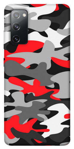 Чохол itsPrint Червоно-сірий камуфляж для Samsung Galaxy S20 FE