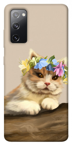 Чехол itsPrint Cat in flowers для Samsung Galaxy S20 FE