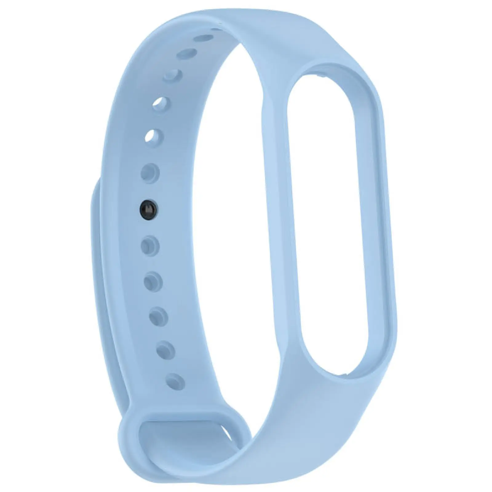 Силиконовый ремешок для Xiaomi Mi Band 7/6/5, Голубой / Light Blue 1, Силикон (TPU), купить оптом с доставкой