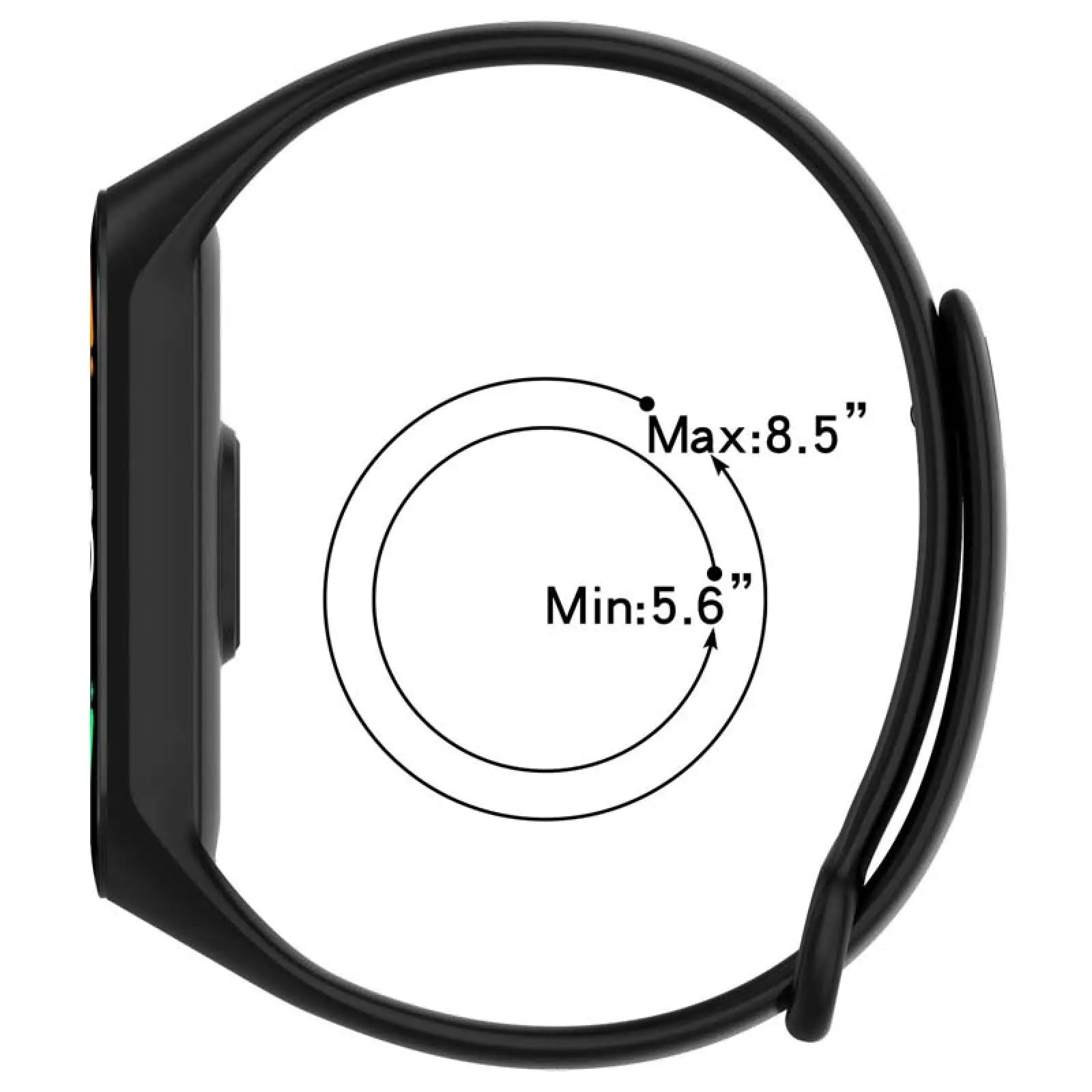 Силиконовый ремешок для Xiaomi Mi Band 7/6/5, Черный / Black 1, Силикон (TPU), купить оптом с доставкой