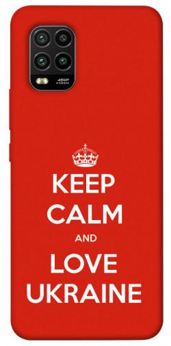 Чохол itsPrint Keep calm and love Ukraine для Xiaomi Mi 10 Lite
