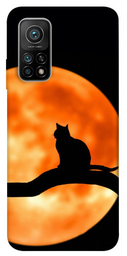 Чехол itsPrint Кот на фоне луны для Xiaomi Mi 10T