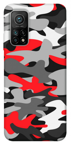 Чехол itsPrint Красно-серый камуфляж для Xiaomi Mi 10T