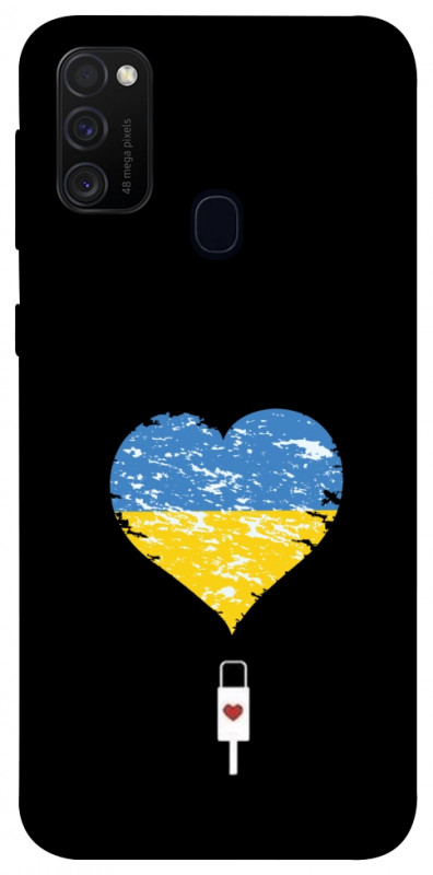 Чехол itsPrint З Україною в серці для Samsung Galaxy M30s / M21, love ukraine, купить оптом с доставкой