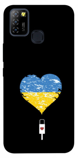 Чохол itsPrint З Україною в серці для Infinix Hot 10 Lite
