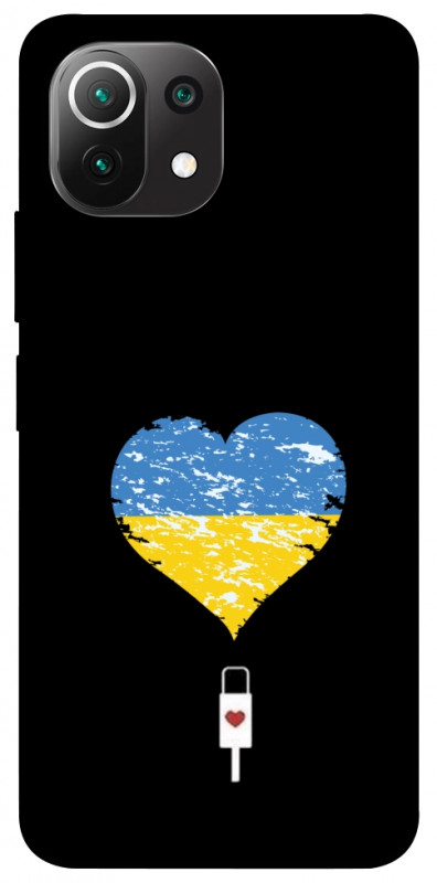 Чехол itsPrint З Україною в серці для Xiaomi Mi 11 Lite, love ukraine, купить оптом с доставкой