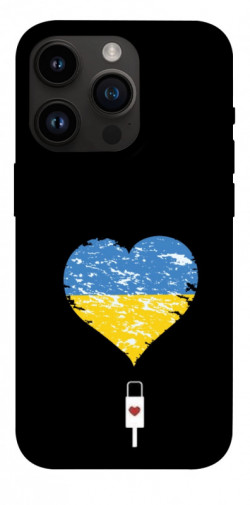 Чохол itsPrint З Україною в серці для Apple iPhone 14 Pro (6.1")