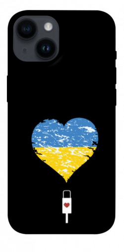 Чохол itsPrint З Україною в серці для Apple iPhone 14 (6.1")