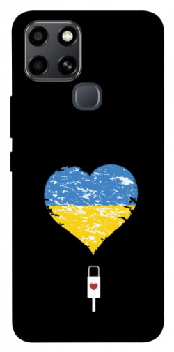 Чехол itsPrint З Україною в серці для Infinix Smart 6