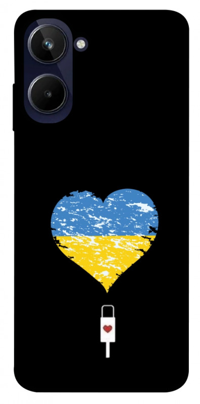 Чехол itsPrint З Україною в серці для Realme 10 4G, love ukraine, купить оптом с доставкой