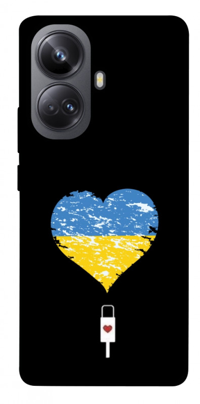 Чехол itsPrint З Україною в серці для Realme 10 Pro+, love ukraine, купить оптом с доставкой