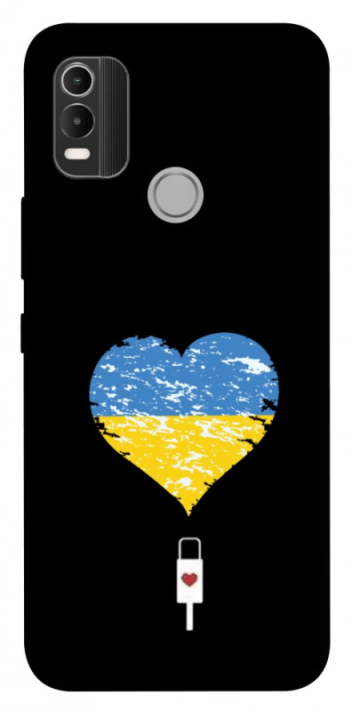 Чехол itsPrint З Україною в серці для Nokia C21 Plus, love ukraine, купить оптом с доставкой