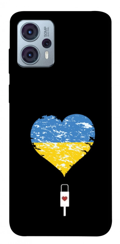 Чехол itsPrint З Україною в серці для Motorola Moto G23, love ukraine, купить оптом с доставкой
