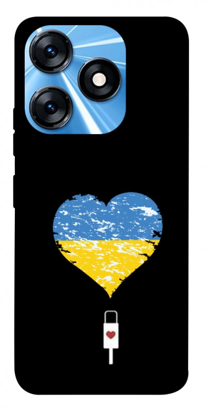 Чехол itsPrint З Україною в серці для TECNO Spark 10 Pro, love ukraine, купить оптом с доставкой