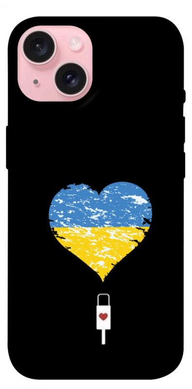 Чехол itsPrint З Україною в серці для Apple iPhone 15 (6.1"), love ukraine, купить оптом с доставкой