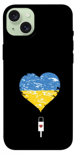 Чохол itsPrint З Україною в серці для Apple iPhone 15 Plus (6.7")