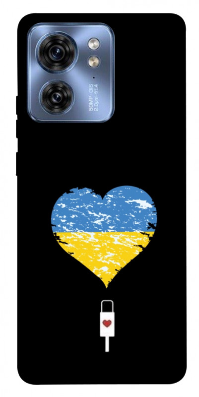 Чехол itsPrint З Україною в серці для Motorola Edge 40, love ukraine, купить оптом с доставкой