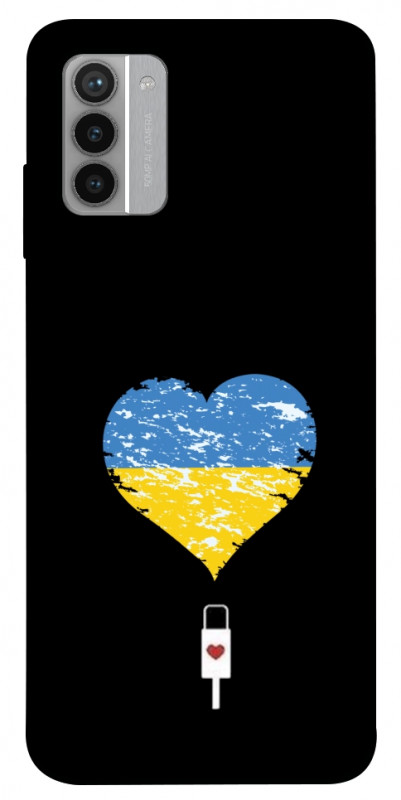 Чехол itsPrint З Україною в серці для Nokia G42, love ukraine, купить оптом с доставкой