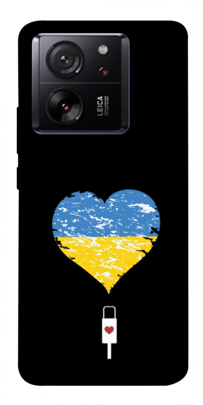 Чехол itsPrint З Україною в серці для Xiaomi 13T, love ukraine, купить оптом с доставкой