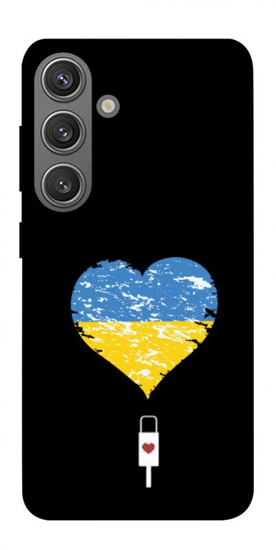 Чехол itsPrint З Україною в серці для Samsung Galaxy S24+, love ukraine, купить оптом с доставкой