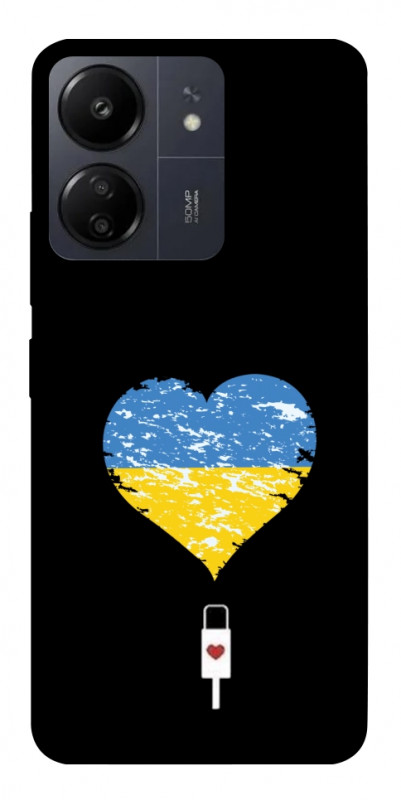 Чехол itsPrint З Україною в серці для Xiaomi Redmi 13C, love ukraine, купить оптом с доставкой