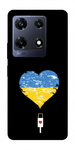 Чехол itsPrint З Україною в серці для Infinix Note 30 Pro