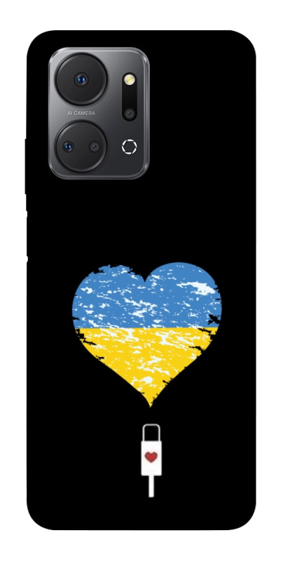 Чехол itsPrint З Україною в серці для Huawei Honor X7a, love ukraine, купить оптом с доставкой