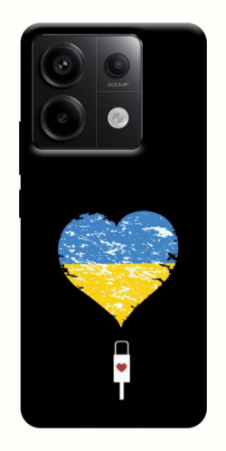 Чехол itsPrint З Україною в серці для Xiaomi Redmi Note 13 Pro 4G