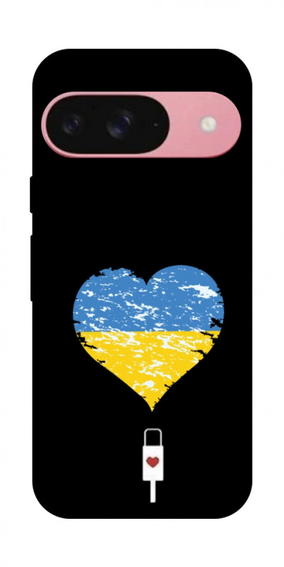 Чехол itsPrint З Україною в серці для Google Pixel 9, love ukraine, купить оптом с доставкой