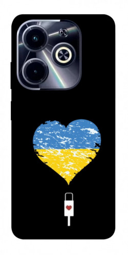 Чехол itsPrint З Україною в серці для Infinix Hot 40i